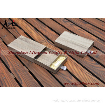 Customized Wooden Keepsake photo storage Boxes,compartments USB gift box,